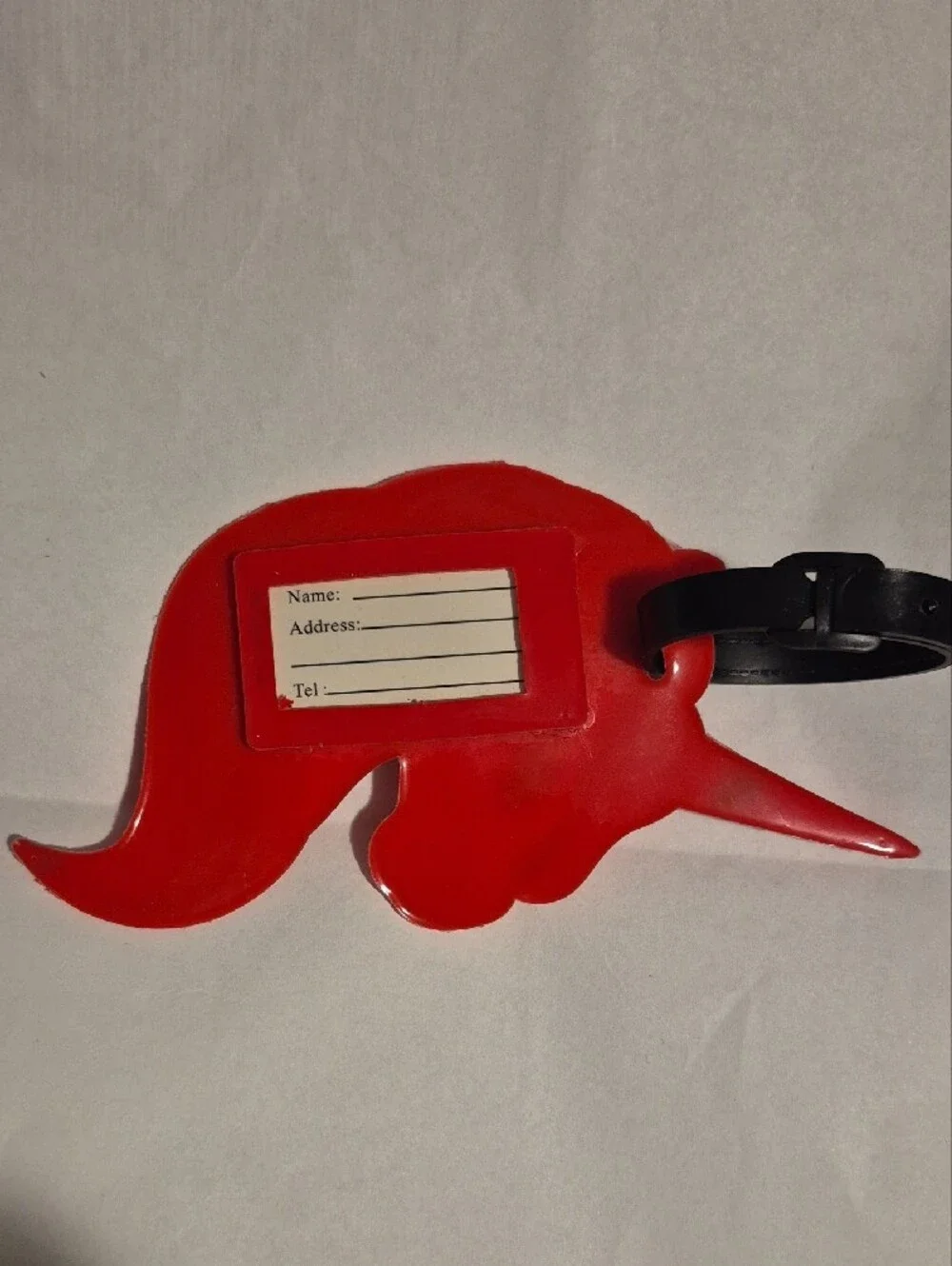 Kids Unicorn Luggage Tag in Pink and Red